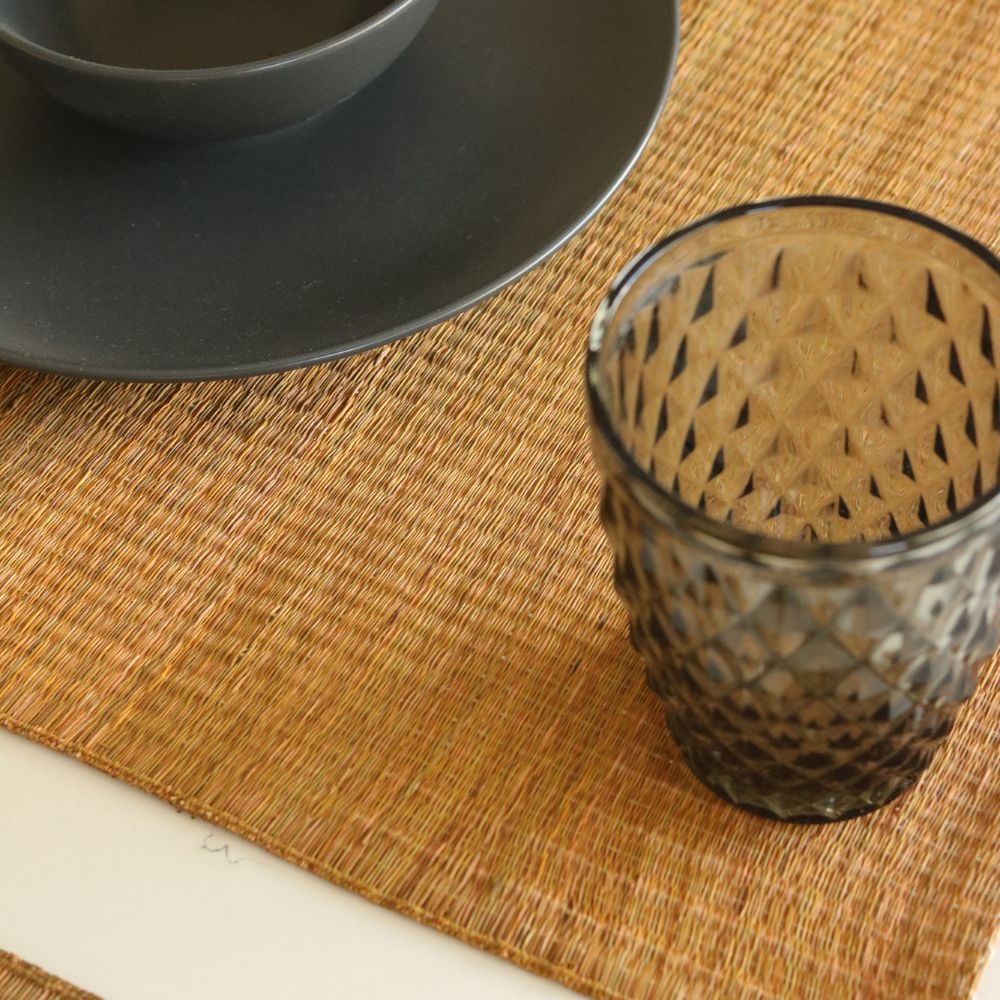 Masland Handwoven Madur Reed Placemats - Mustard