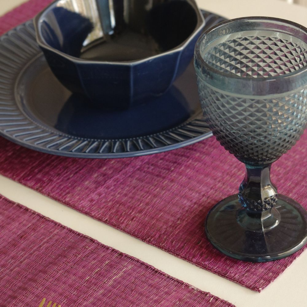 Masland Handwoven Madur Reed Placemats - Pink
