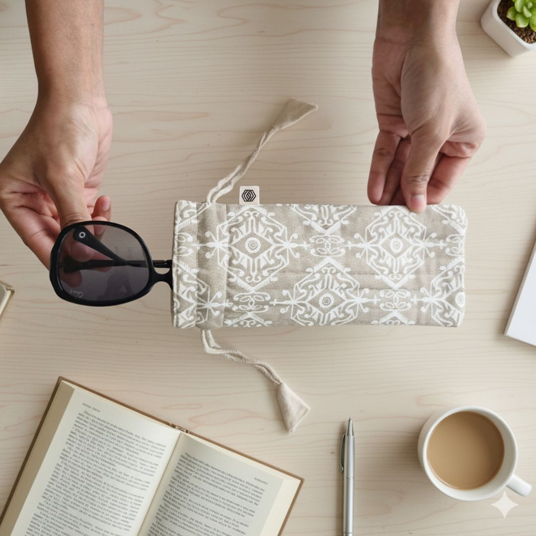 Optical Pouch - Dhoplur Beige