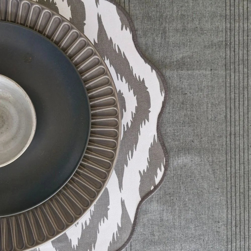 Dark Slate Tablecloth by The Yard House in dark grey, available in rectangle (48”x72”), square (60”x60”), and round (60”) ...