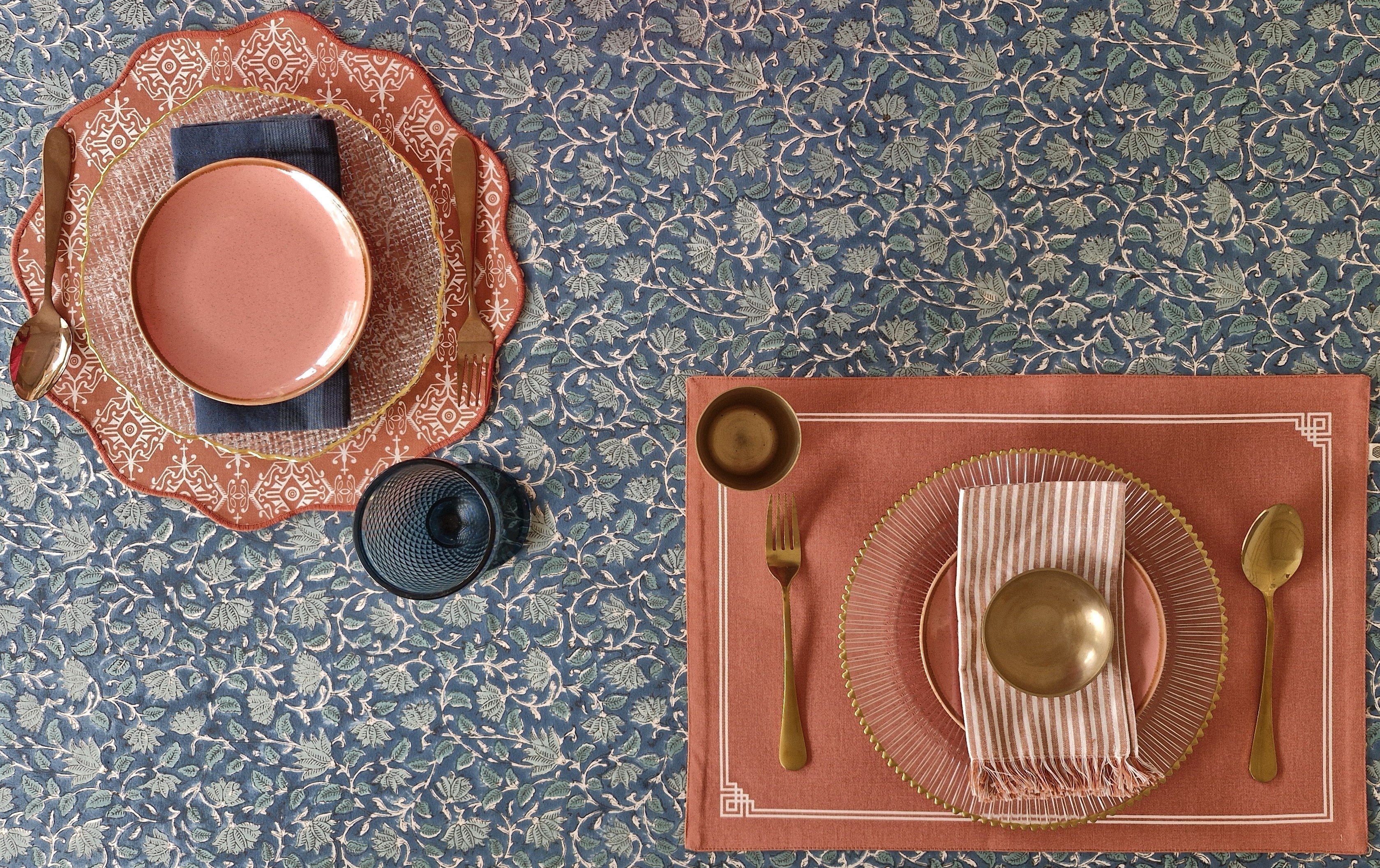 When Colours Find Harmony: Agra Red and Moonlit Ivy Table Styling