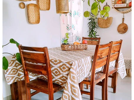 Boho-Indie dining nook-achieving the look with neutral shades