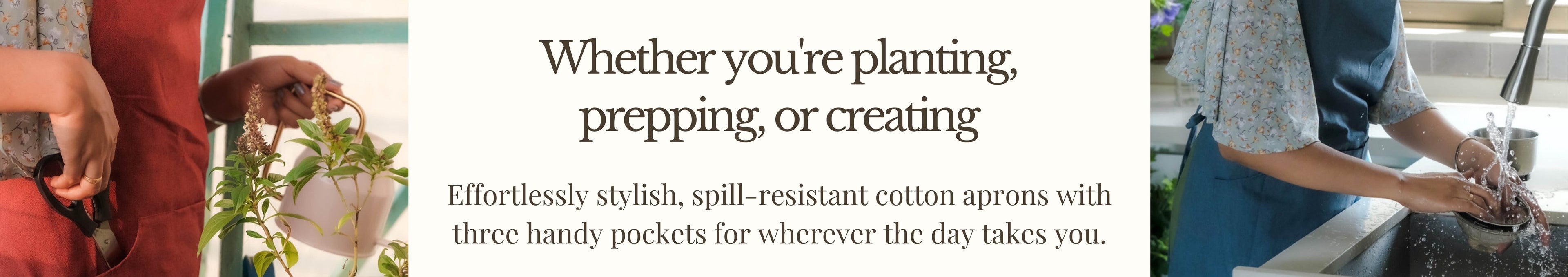 Spill-Resistant Cotton Aprons