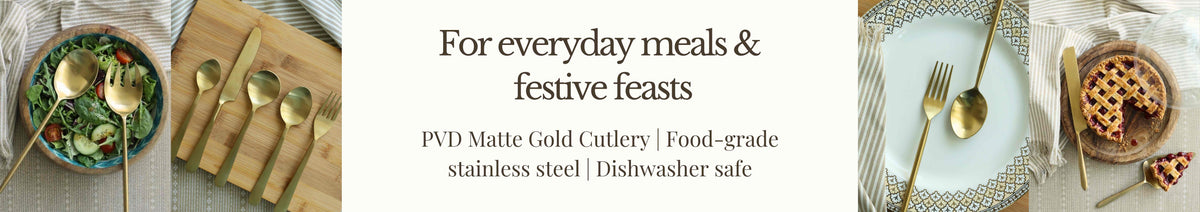 Matte Gold Cutlery