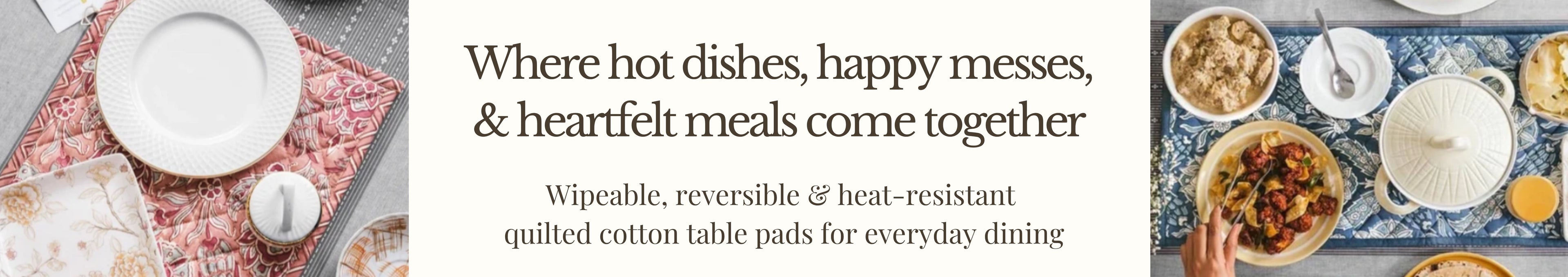 Table Pads - Quilted, Heat-Resistant