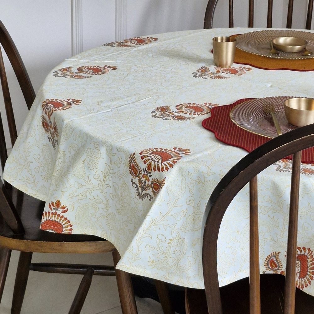 Tangerine Tablecloth Coral Orange