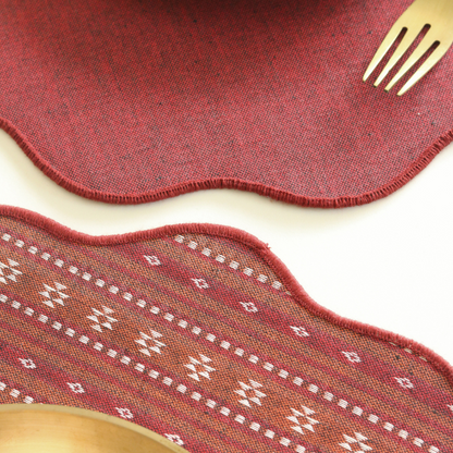 Woven Ruby Red Placemats