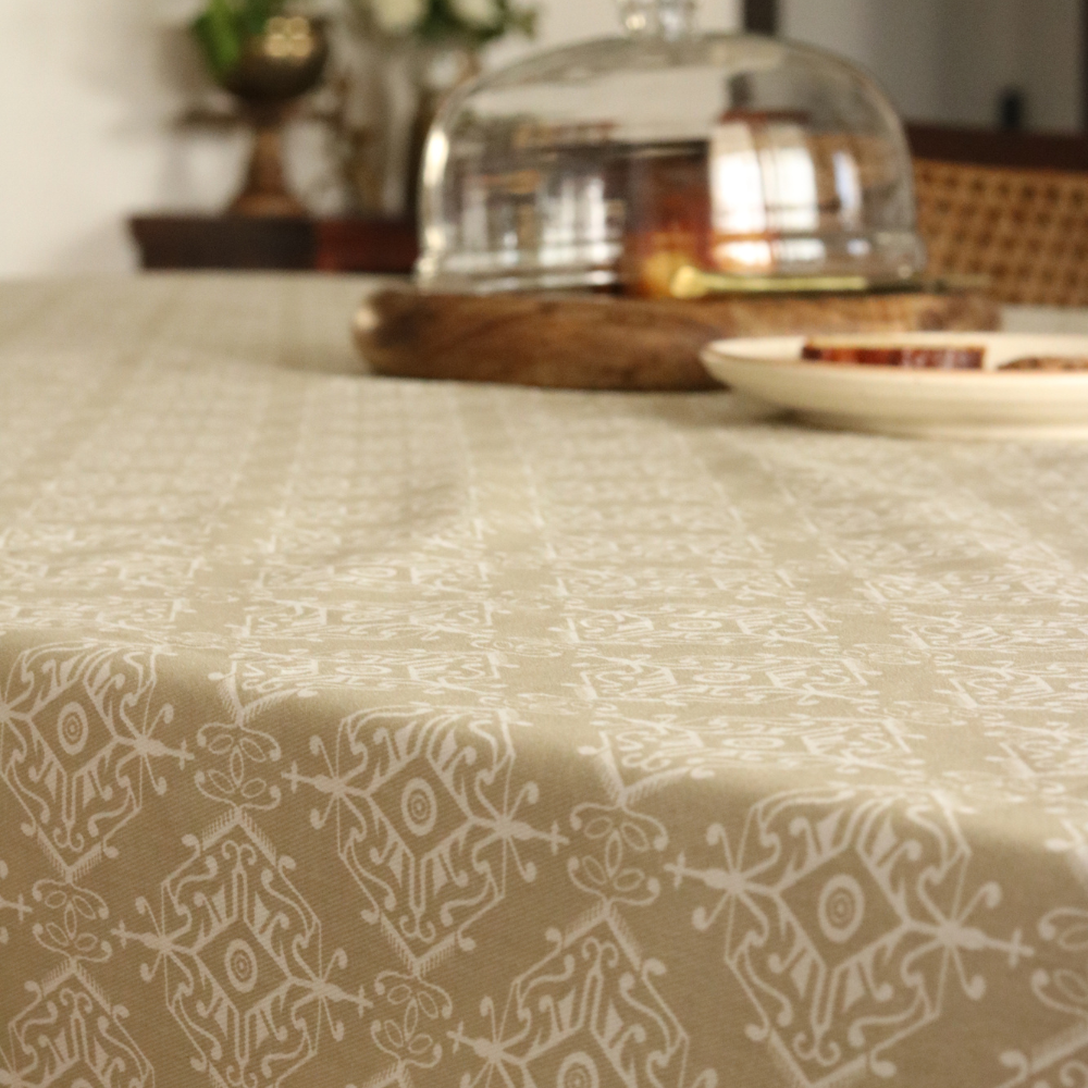 Dholpur Beige Tablecloth