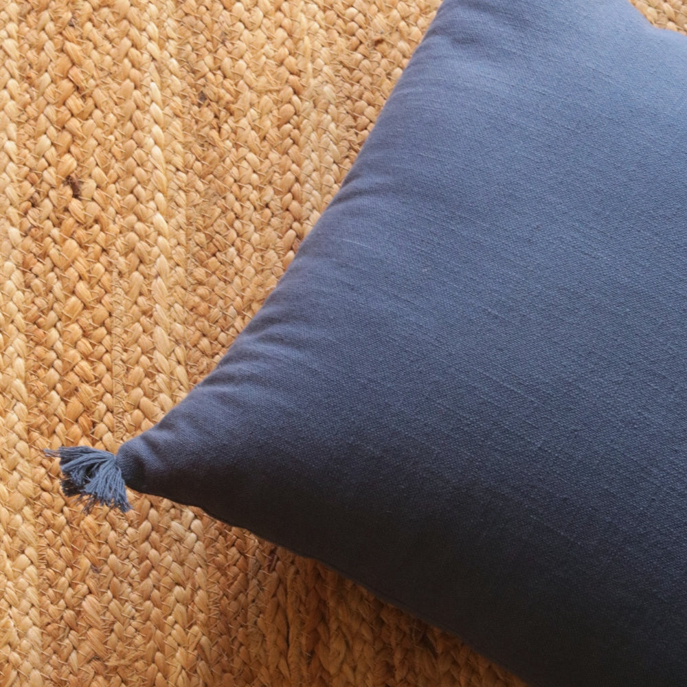 Deep Blue Cotton Cushion