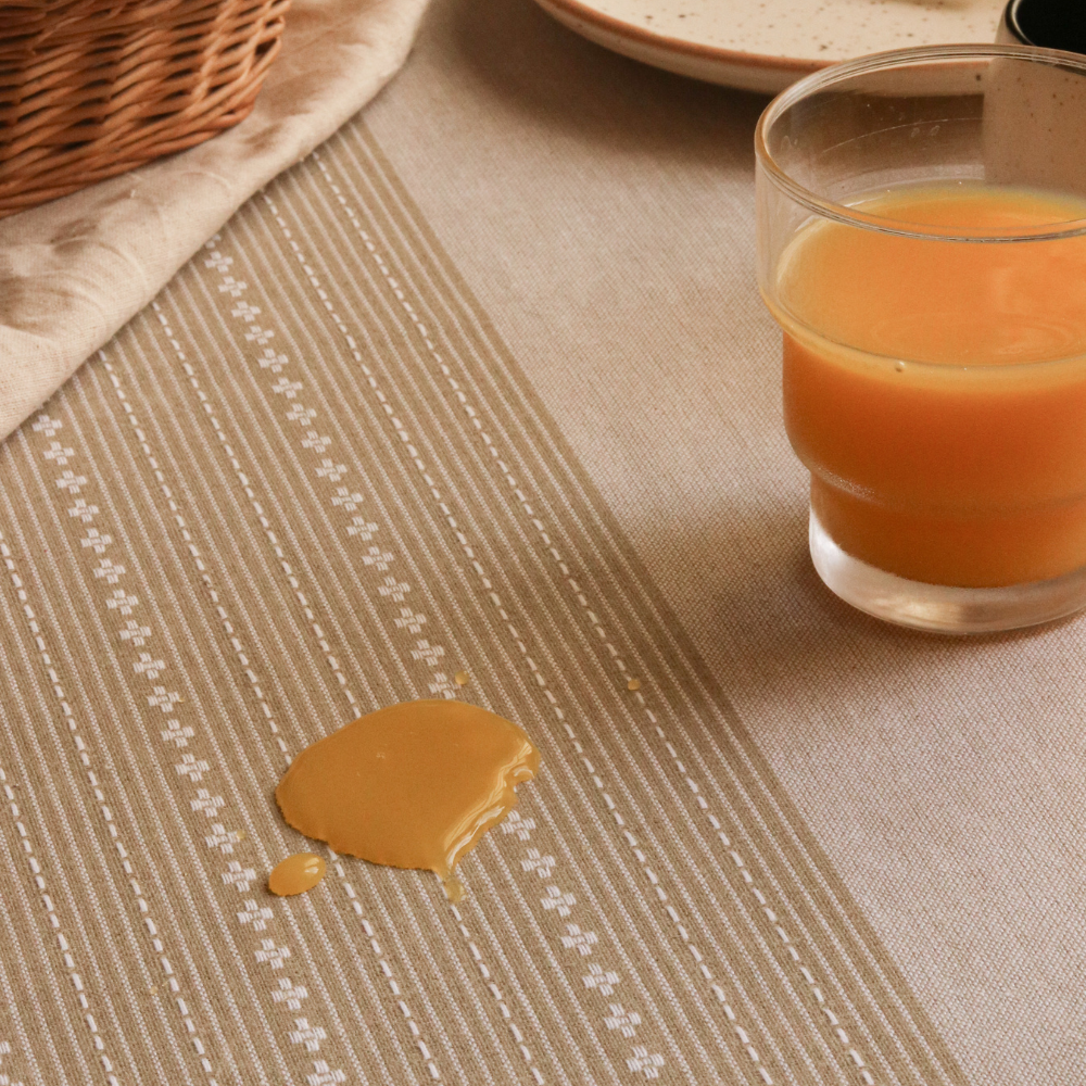 Woven Desert Sand Tablecloth