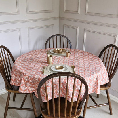 Agra Red Tablecloth