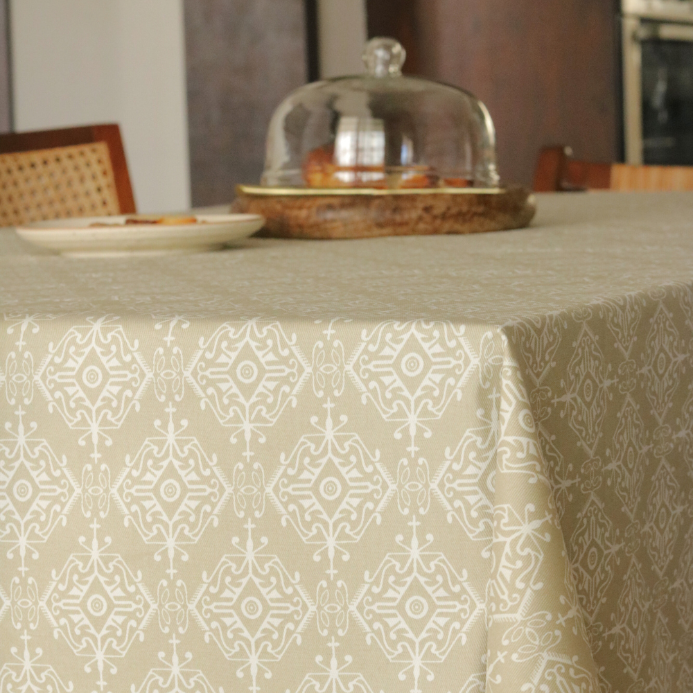 Dholpur Beige Tablecloth