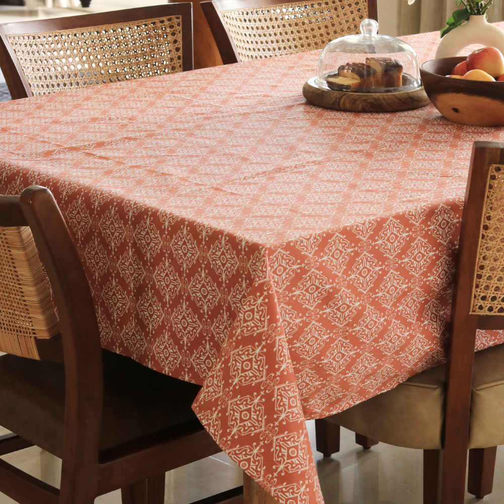 Agra Red Tablecloth