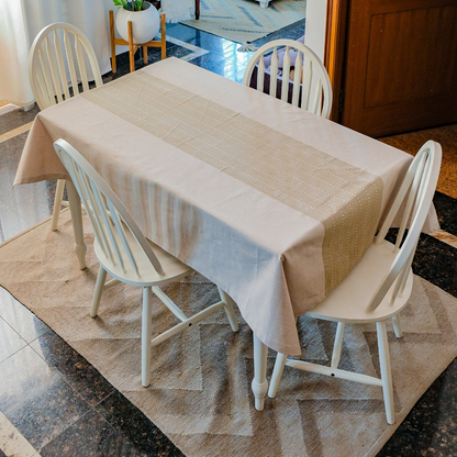 Woven Desert Sand Tablecloth