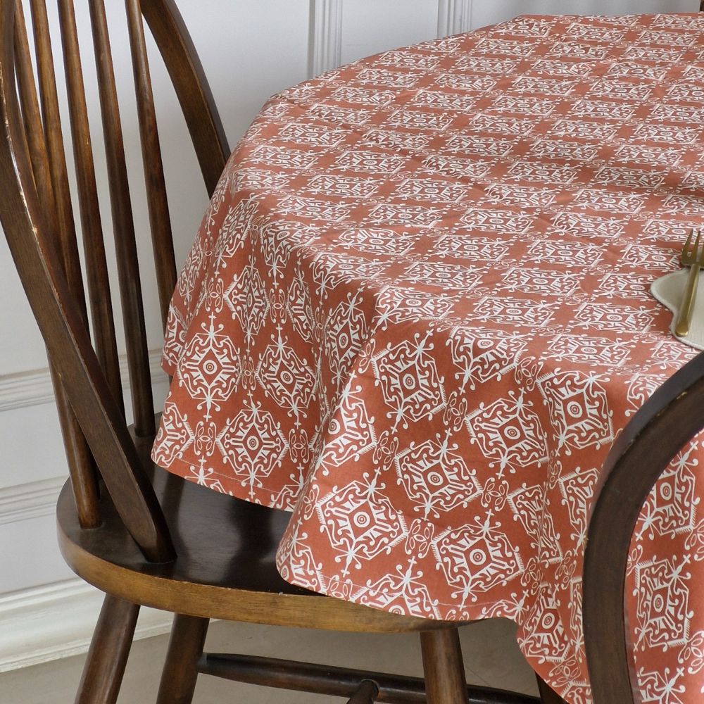 Agra Red Tablecloth