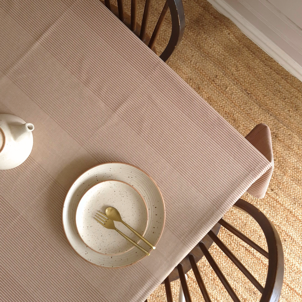 Cinnamon Cream Tablecloth