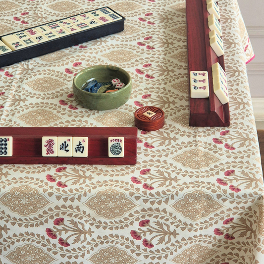 Sweet Almond Mahjong Tablecloth