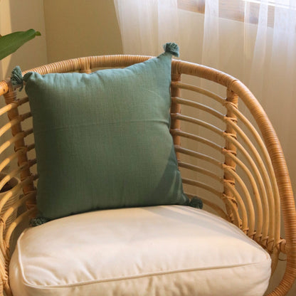 Teal Cotton Cushion