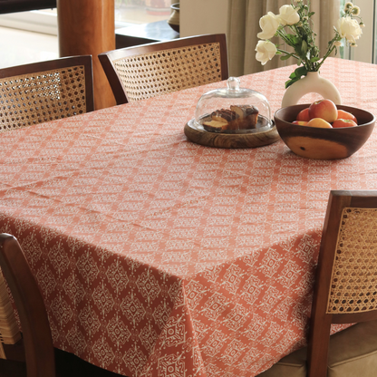 Agra Red Tablecloth