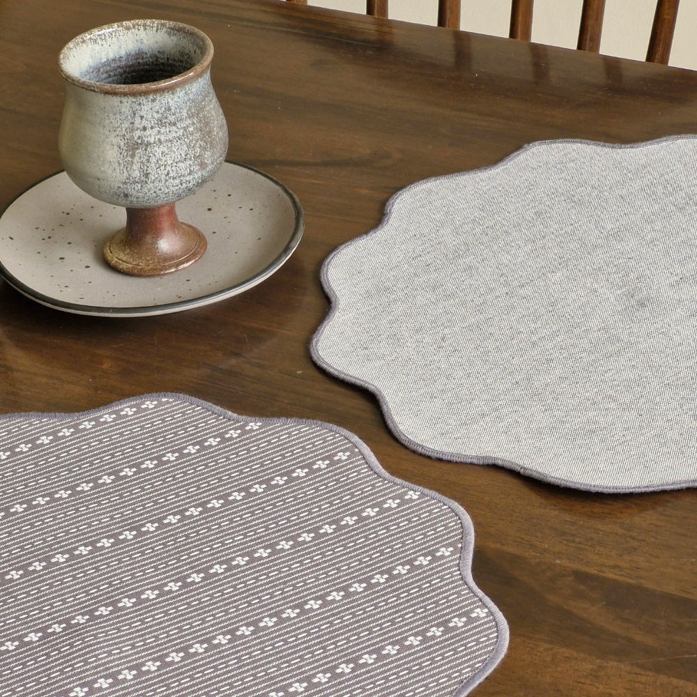 Woven Winter Grey Placemats