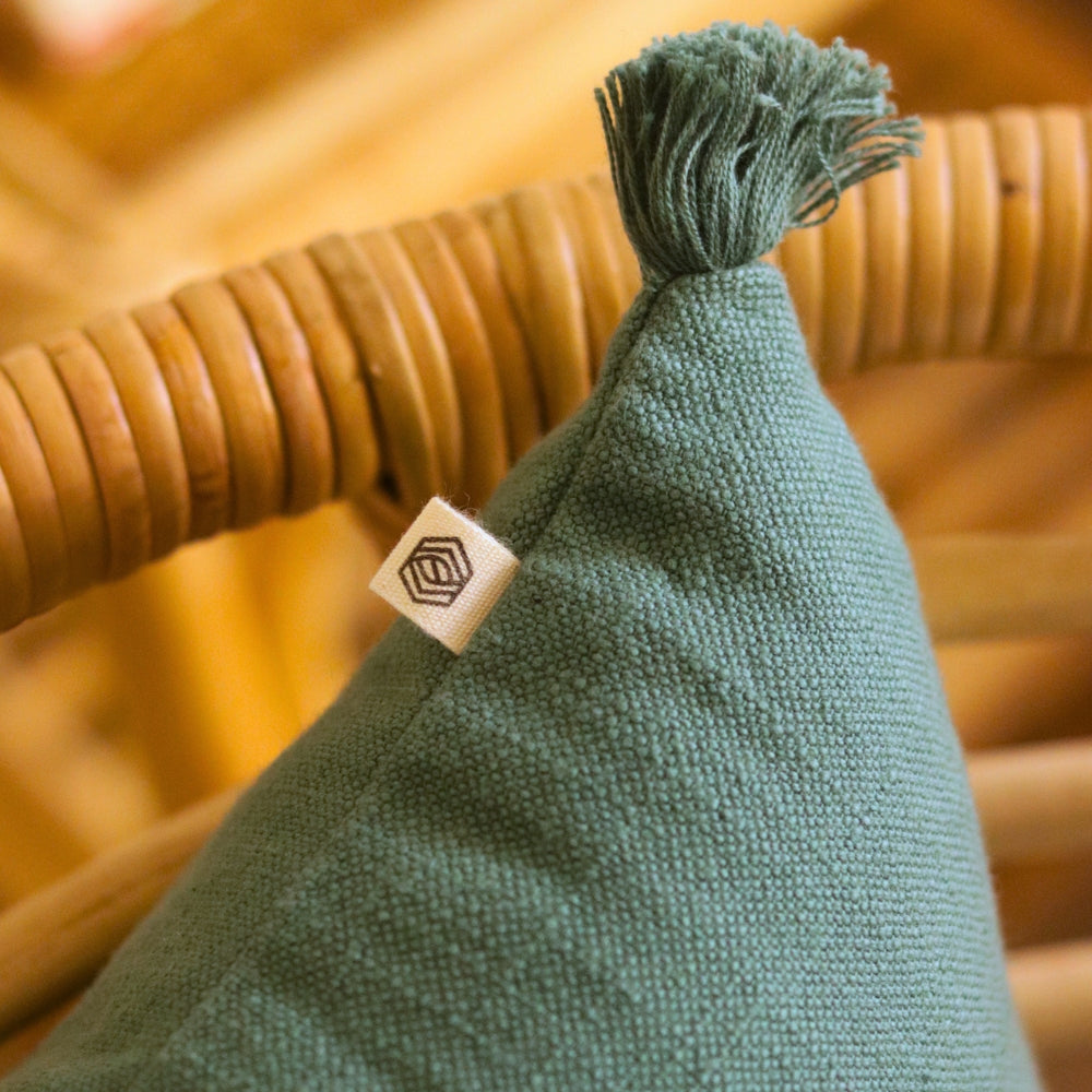 Teal Cotton Cushion