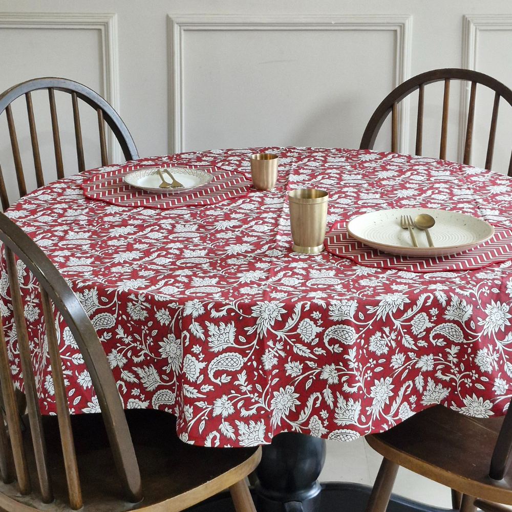 All Over Red Tablecloth Red
