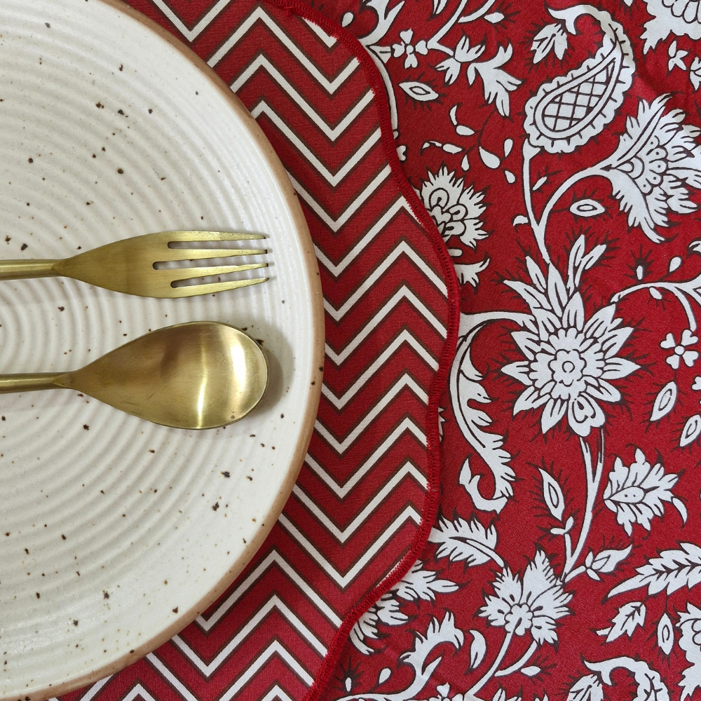 All Over Red Tablecloth