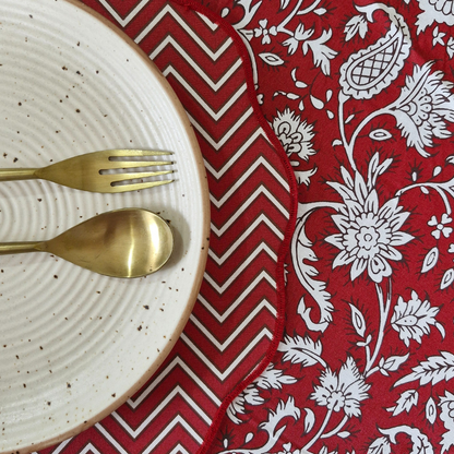 All Over Red Tablecloth