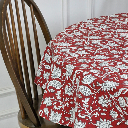 All Over Red Tablecloth