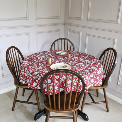 All Over Red Tablecloth