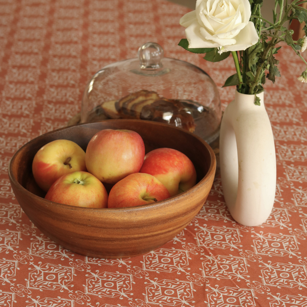 Agra Red Tablecloth