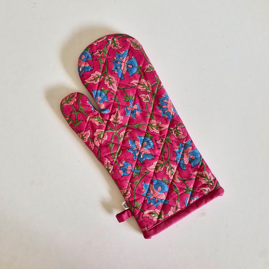 Oven Mitten / Glove - Royal Fuschia