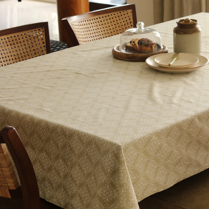 Dholpur Beige Tablecloth