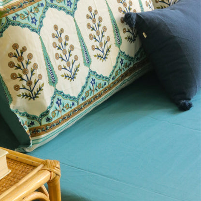 Solid Teal Bedsheet