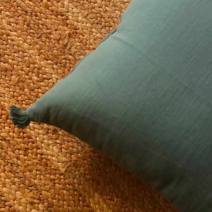 Teal Cotton Cushion