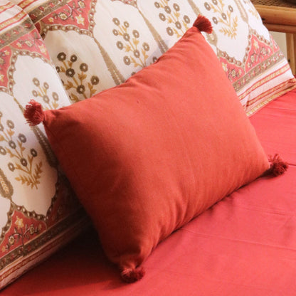 Rust Orange Cotton Cushion