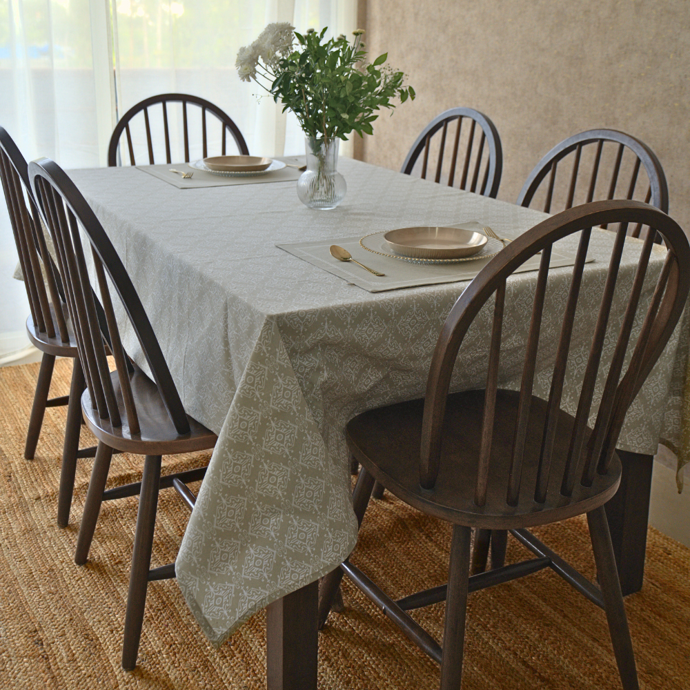 Dholpur Beige Tablecloth