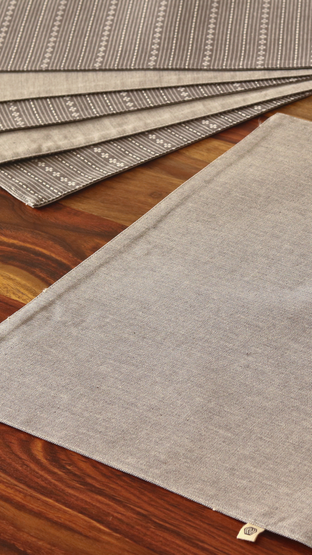 Woven Winter Grey Placemats