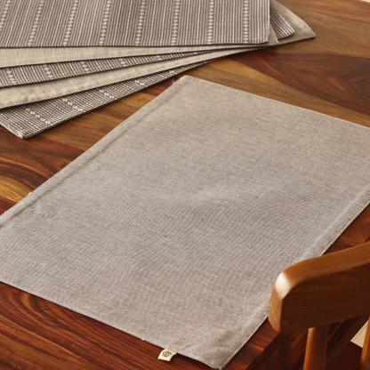 Woven Winter Grey Placemats