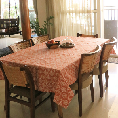 Agra Red Tablecloth