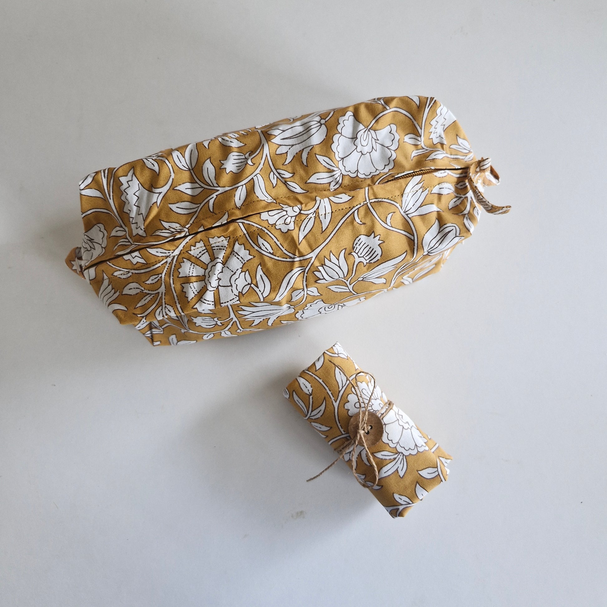 Tuck & Go Pouch - Mustard Fields