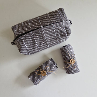 Tuck & Go Pouch - Woven Winter Grey