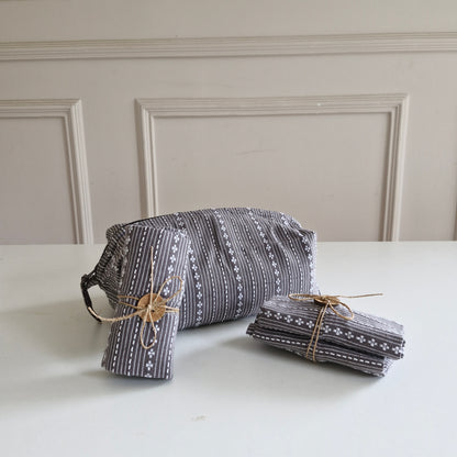 Tuck & Go Pouch - Woven Winter Grey