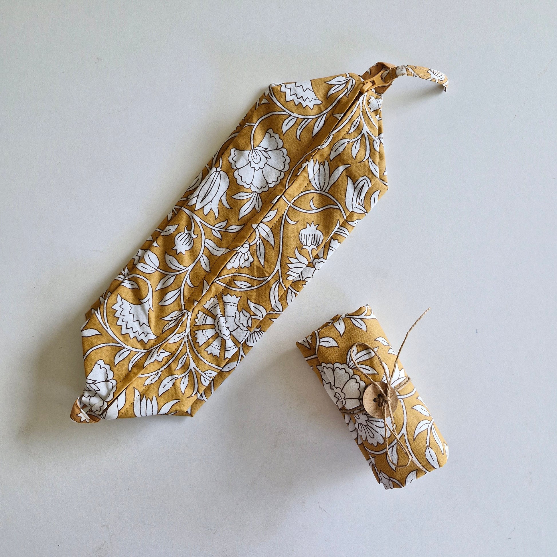 Tuck & Go Pouch - Mustard Fields
