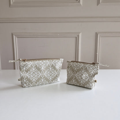 Handy Zip Pouches - Dholpur Beige