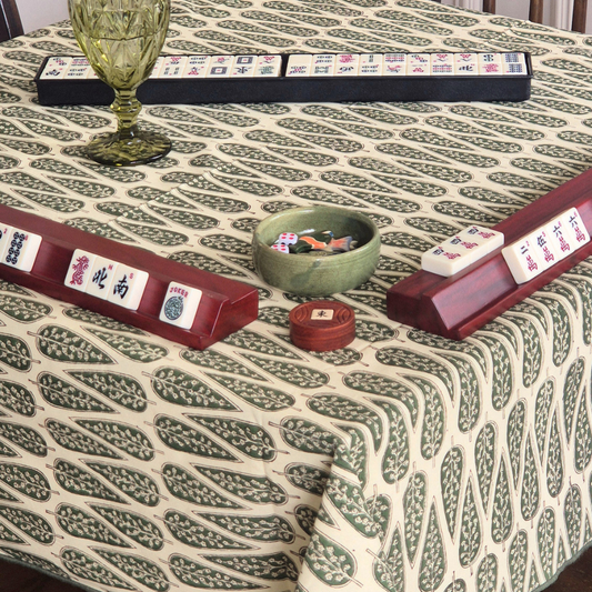 Frosted Cypress Mahjong Tablecloth
