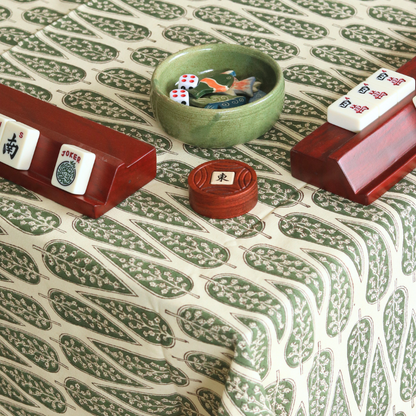Frosted Cypress Mahjong Tablecloth