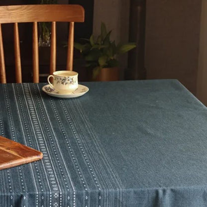 Woven Aegean Blue - Bhujodi Inspired Tablecloth