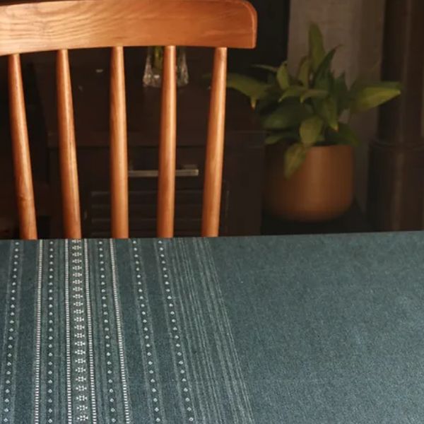 Woven Aegean Blue - Bhujodi Inspired Tablecloth