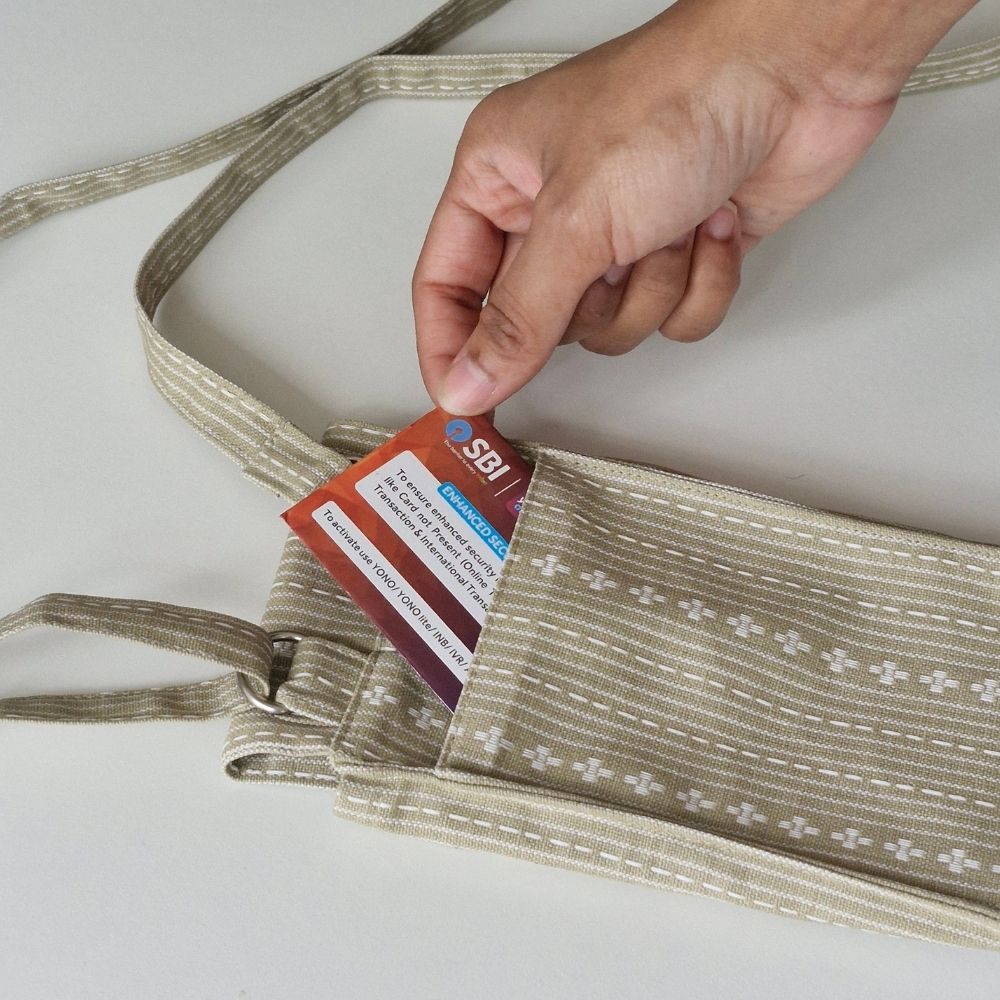 Woven Desert Sand Mobile Pouch